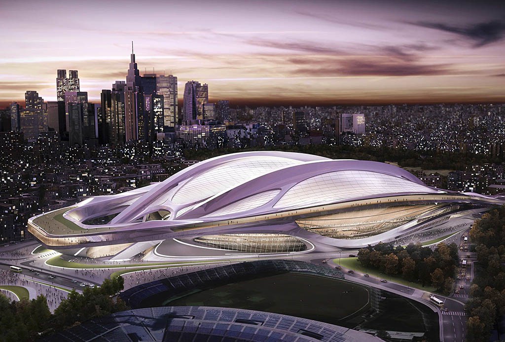 Zaha Hadid's Japanese Olympic stadium design